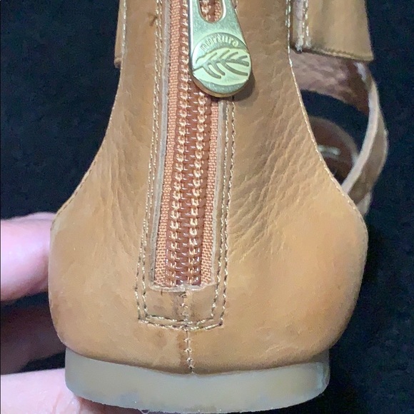 Nurture Camel and Gold Gladiator Sandals - Picture 3 of 4